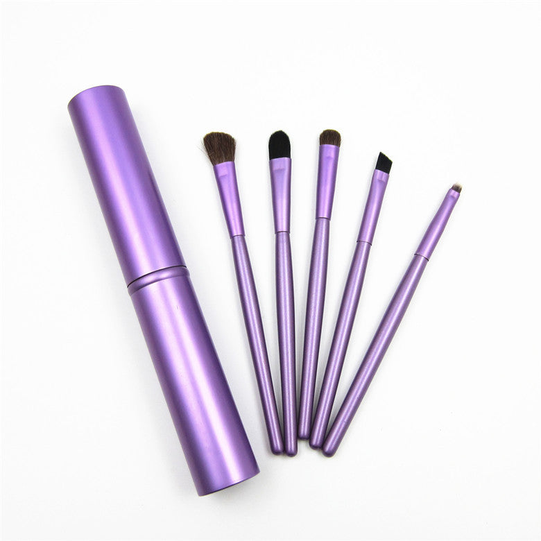 5pcs Professional Travel Portable Mini Eye Makeup Brushes Set Smudge Eyeshadow Eyeliner Eyebrow Brush Lip Make Up Brush Kit