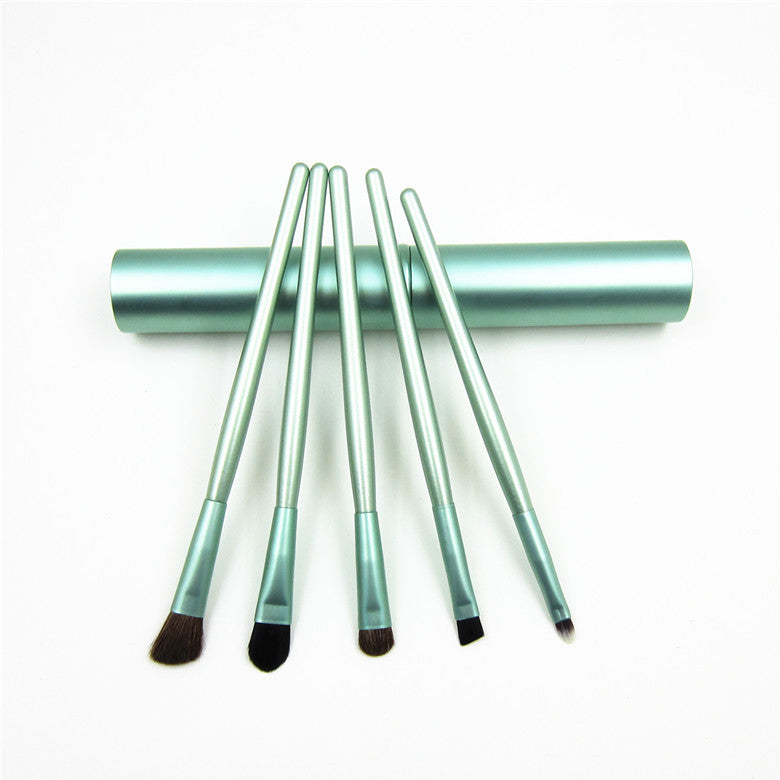 5pcs Professional Travel Portable Mini Eye Makeup Brushes Set Smudge Eyeshadow Eyeliner Eyebrow Brush Lip Make Up Brush Kit