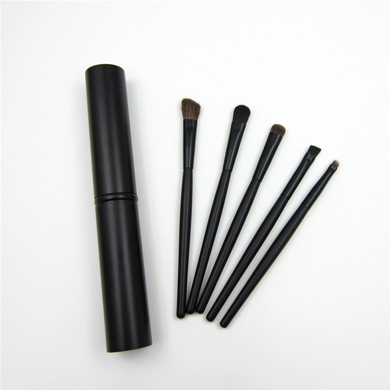 5pcs Professional Travel Portable Mini Eye Makeup Brushes Set Smudge Eyeshadow Eyeliner Eyebrow Brush Lip Make Up Brush Kit