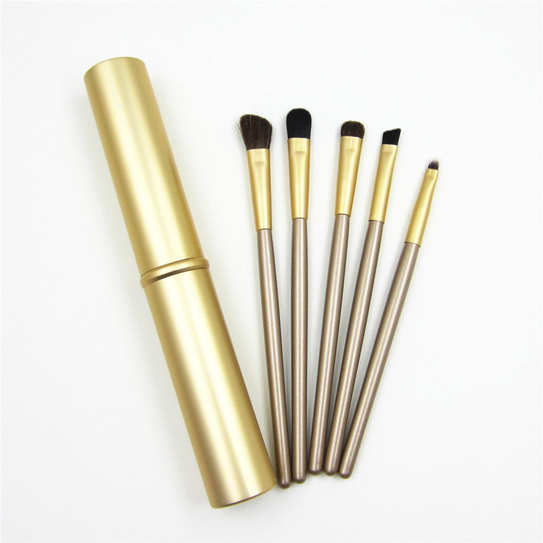 5pcs Professional Travel Portable Mini Eye Makeup Brushes Set Smudge Eyeshadow Eyeliner Eyebrow Brush Lip Make Up Brush Kit
