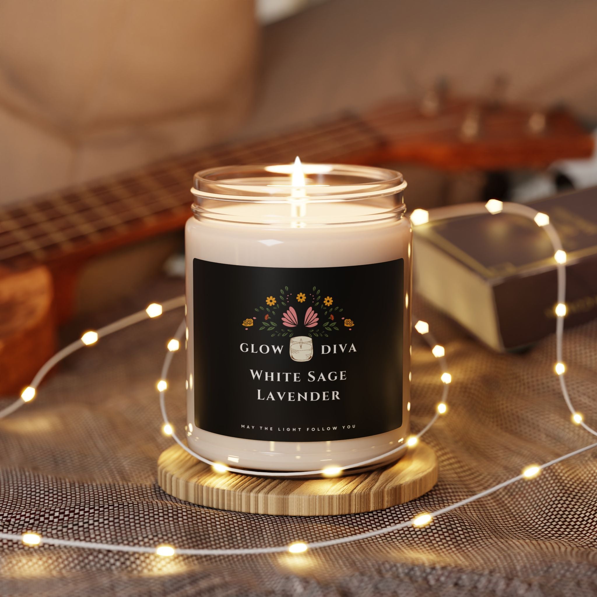 Lavender Scented Soy Candle - Relaxing Aromatherapy, Handcrafted Natural Wax