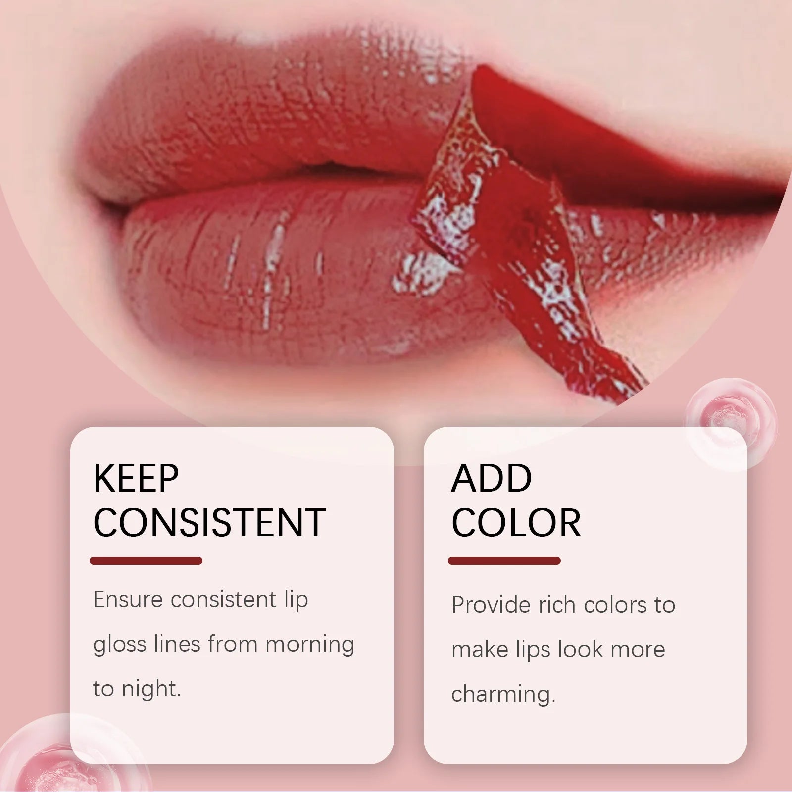 EELHOE 2 Colors Peel Off Lip Liner Easy Color Long Lasting Waterproof Non Stick Natural Tattoo Matte Makeup Hydrating Lip Gloss