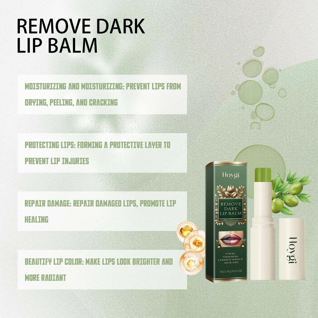 Hoygi Moisturizing Lip Balm Stick Reduce Melanin Remove Dark Lip Dead Skin Nourish Repair Cracking Lip Plumping Pink Lip Balm