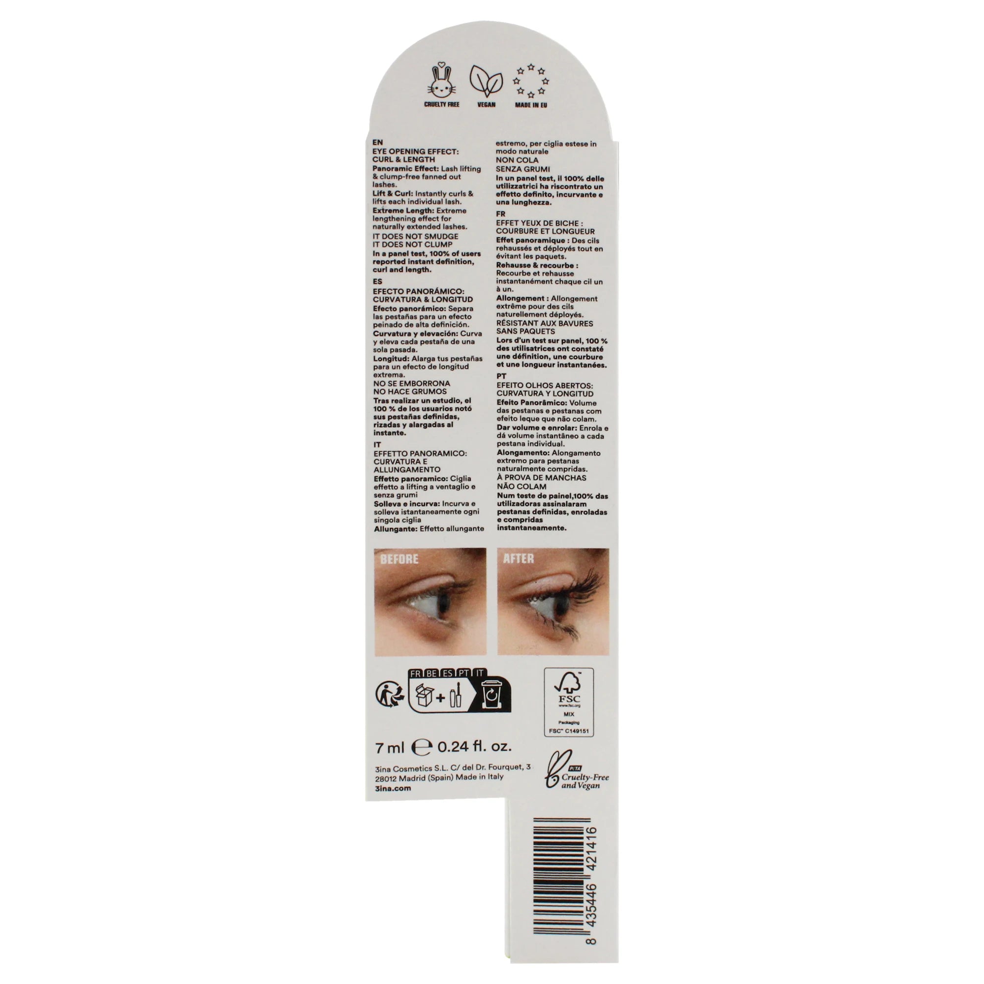 The Every Single Day Mascara - 900 Regular by 3INA for Women - 0.24 oz Mascara