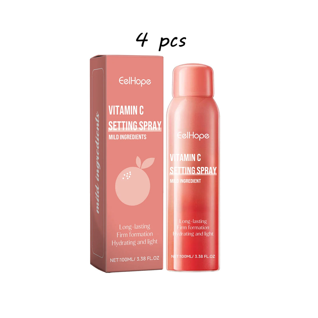 EELHOPE Vitamin C Setting Spray Non-greasy Long Lasting Makeup Moisturizing Brighten Skin Tone Pore Shrink Makeup Setting Spray