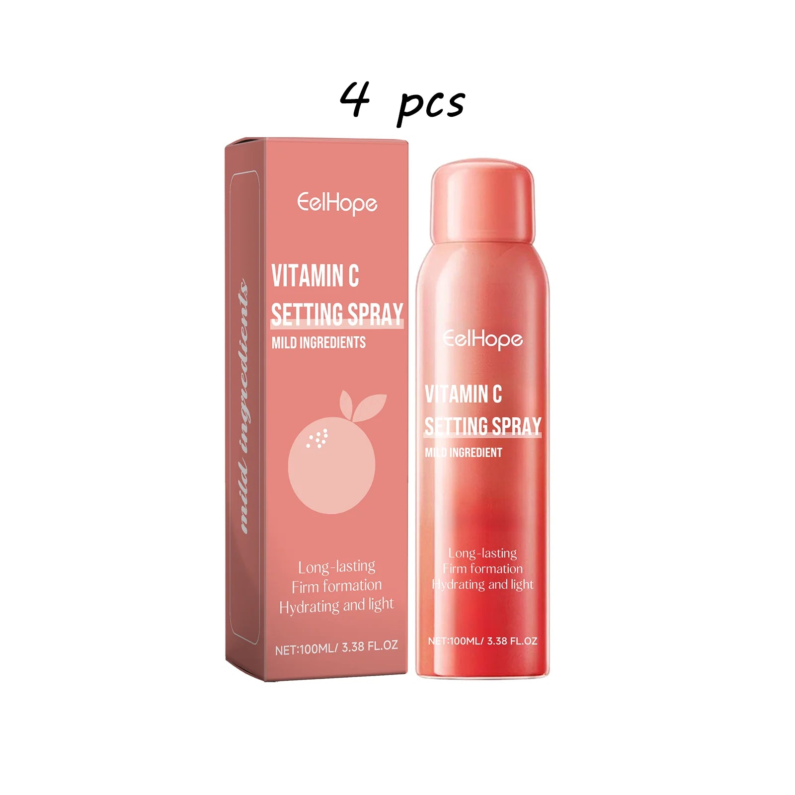 EELHOPE Vitamin C Setting Spray Non-greasy Long Lasting Makeup Moisturizing Brighten Skin Tone Pore Shrink Makeup Setting Spray