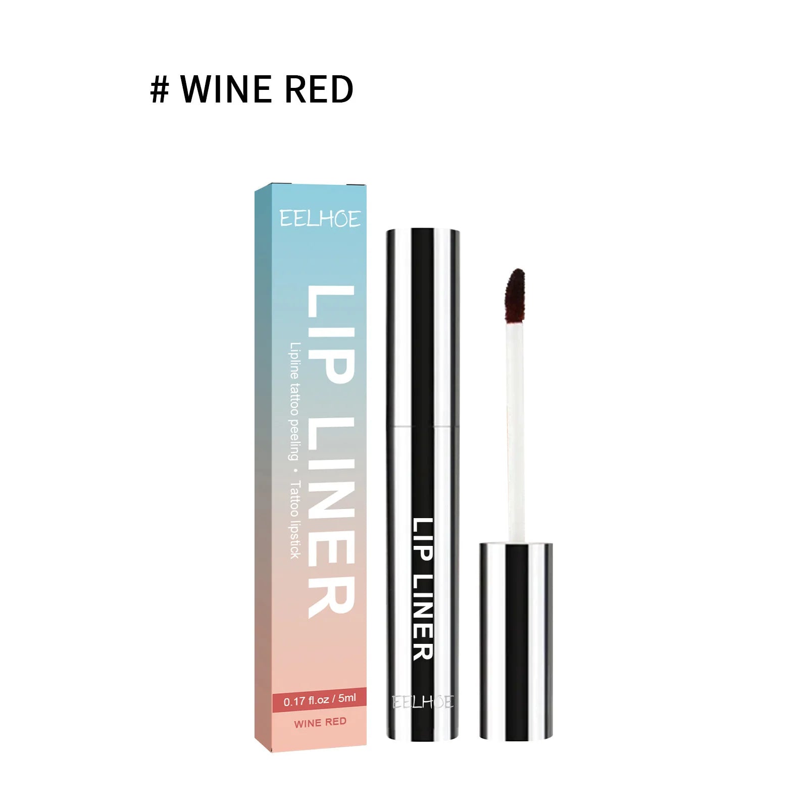 Eelhoe 5ml Peel Off Lip Liner Pen Waterproof Long Lasting Plump Lip Matte Velvet Gloss Nourish Sexy Contour Lips Make Up Pencil
