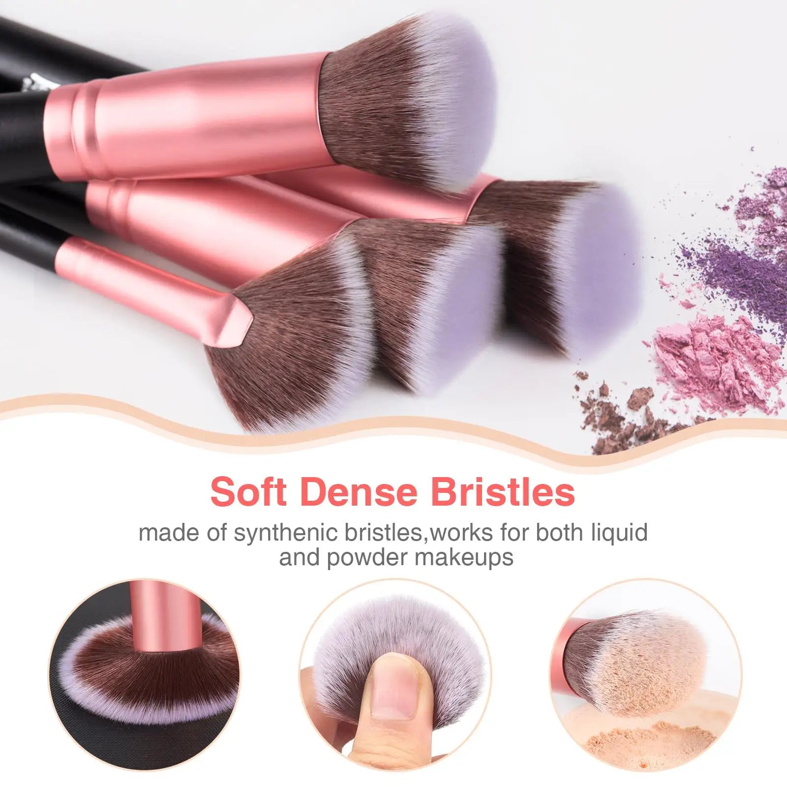BESTOPE PRO Makeup Brushes Makeup Brush Set - 16 Pcs Premium Synthetic Foundation Concealers Eye Shadows Make Up Brushes set,Eye