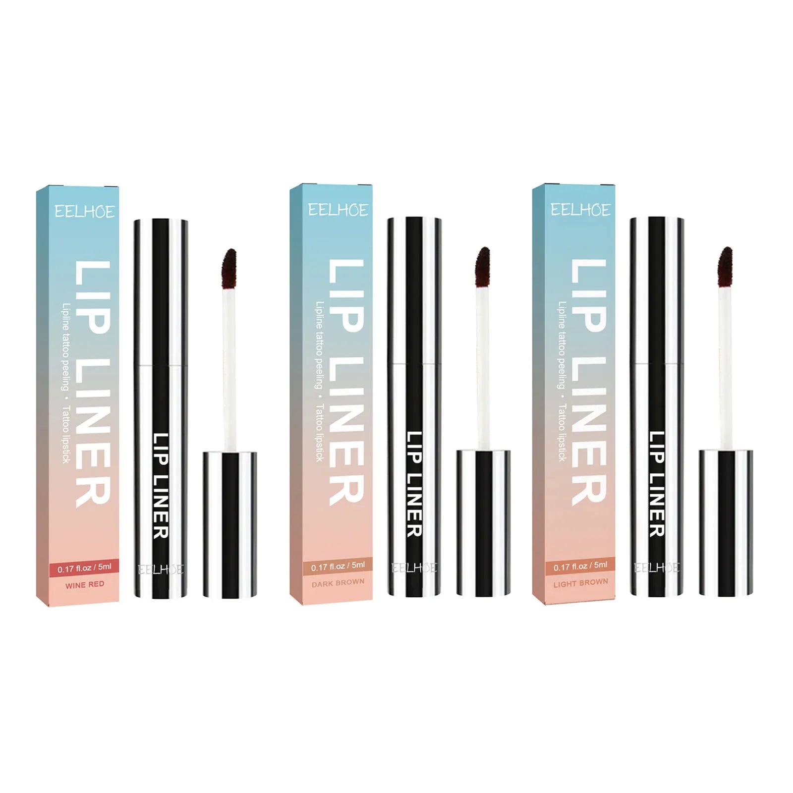 Eelhoe 5ml Peel Off Lip Liner Pen Waterproof Long Lasting Plump Lip Matte Velvet Gloss Nourish Sexy Contour Lips Make Up Pencil