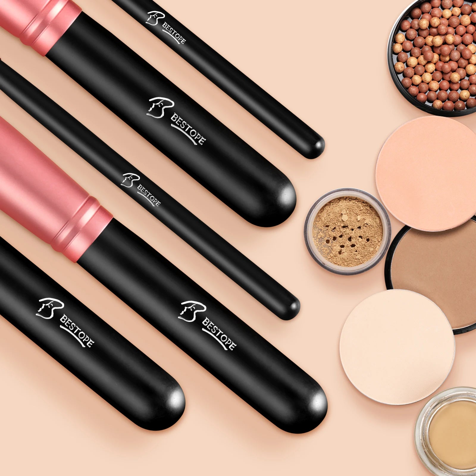 BESTOPE PRO Makeup Brushes Makeup Brush Set - 16 Pcs Premium Synthetic Foundation Concealers Eye Shadows Make Up Brushes set,Eye