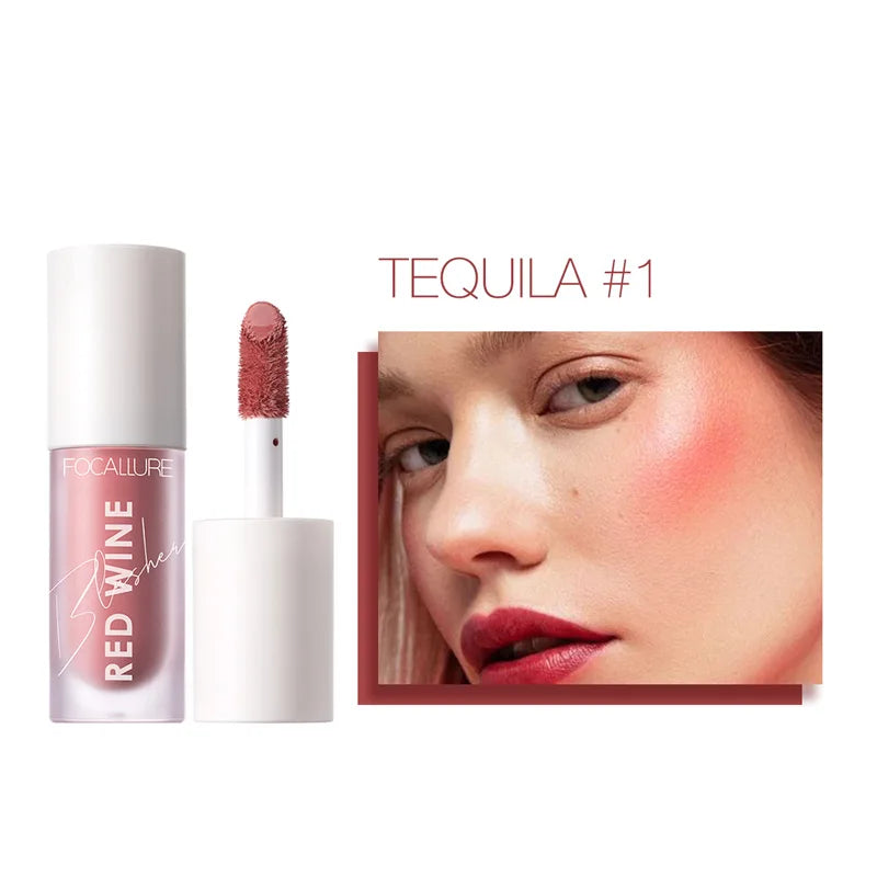 FOCALLURE Face Liquid Blusher Natural Looking Matte Cheek Blush Cream Make Up FA89