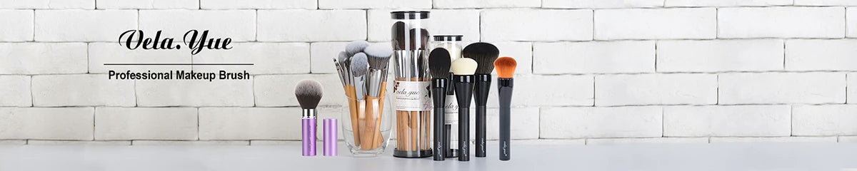 Vela.Yue Makeup Brushes Face Powder Foundation Blush Liquid Cream Primder Base Blending Contouring Highlighting Beauty Tools