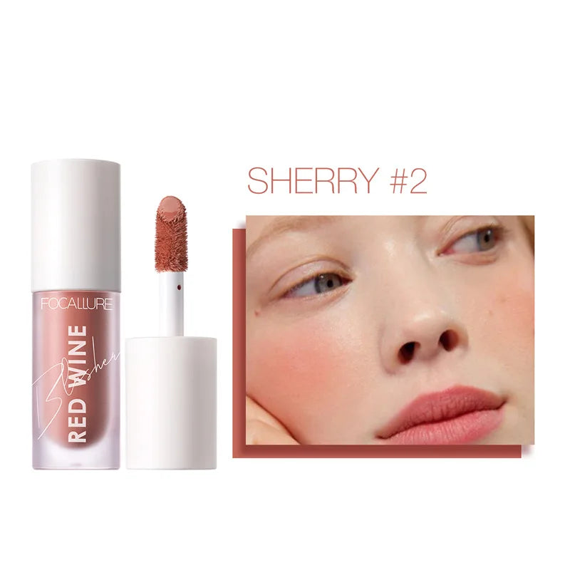 FOCALLURE Face Liquid Blusher Natural Looking Matte Cheek Blush Cream Make Up FA89