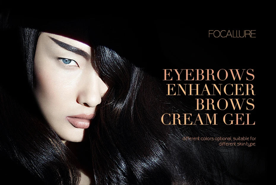 Wholesale FOCALLURE Eyebrow Cream Gel Enhancers Long-lasting Waterproof Eye Brows Pomade Gel With Brushes For Women Makeup