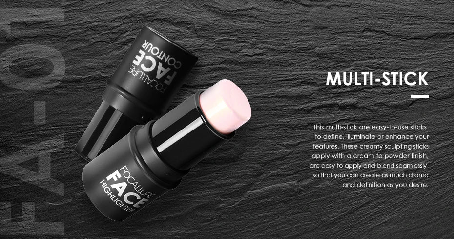 Wholesale FOCALLURE Bronzer Highlighter Stick Waterproof Body Face Contour Corrector Illuminator Cream For Women's Makeup