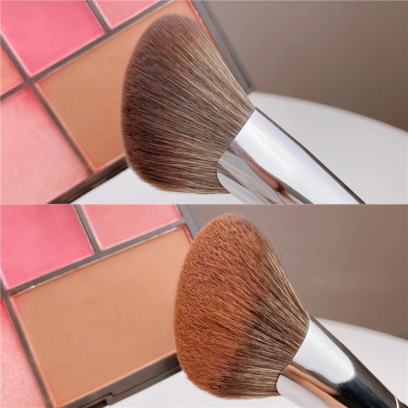 LOYBJ Face Contour Makeup Brushes Fan-shaped Professional Powder Blush Highlighter Bronzer V Face Silhouette Cosmetic Brush Tool
