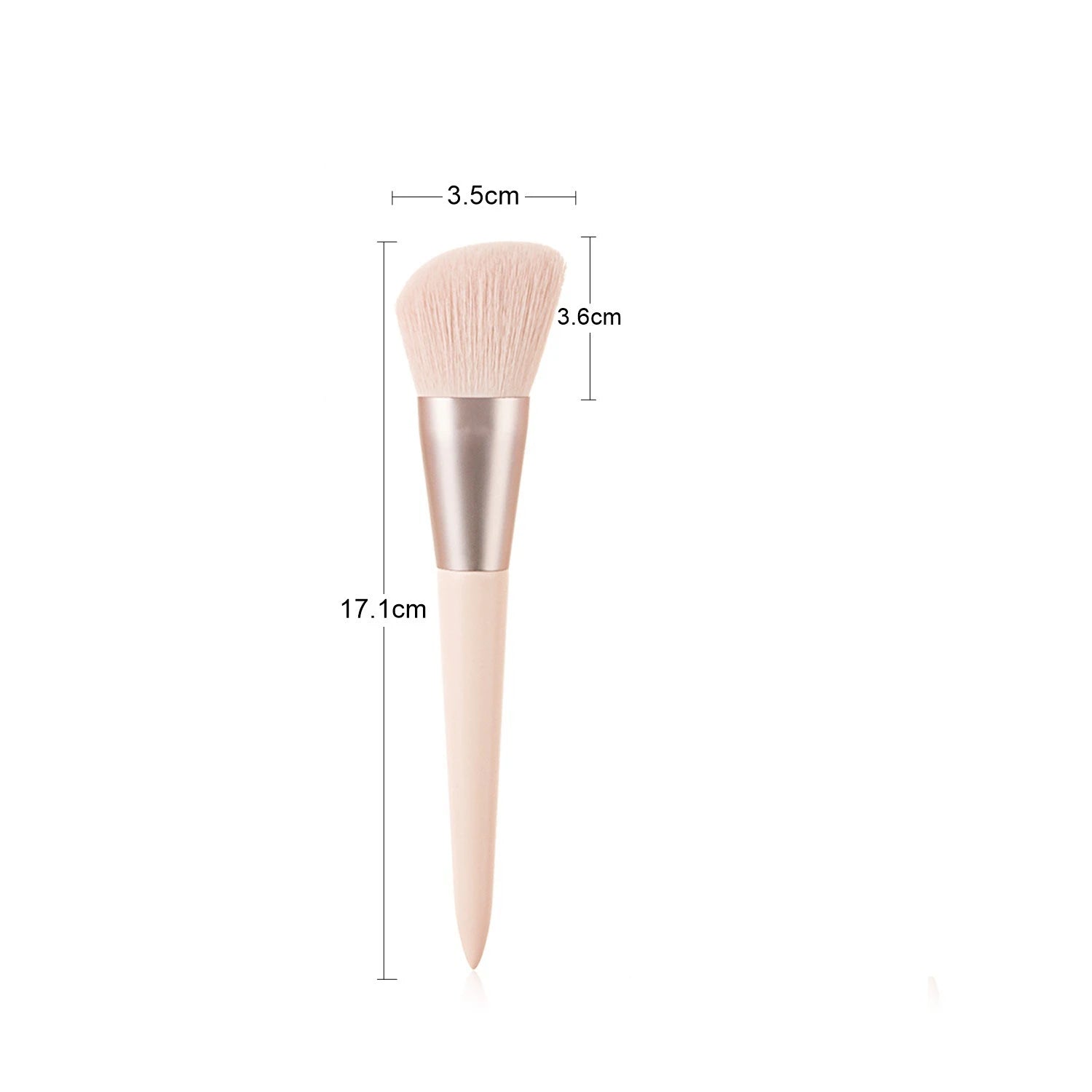 LOYBJ Face Contour Makeup Brushes Fan-shaped Professional Powder Blush Highlighter Bronzer V Face Silhouette Cosmetic Brush Tool