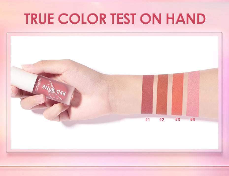 FOCALLURE Face Liquid Blusher Natural Looking Matte Cheek Blush Cream Make Up FA89