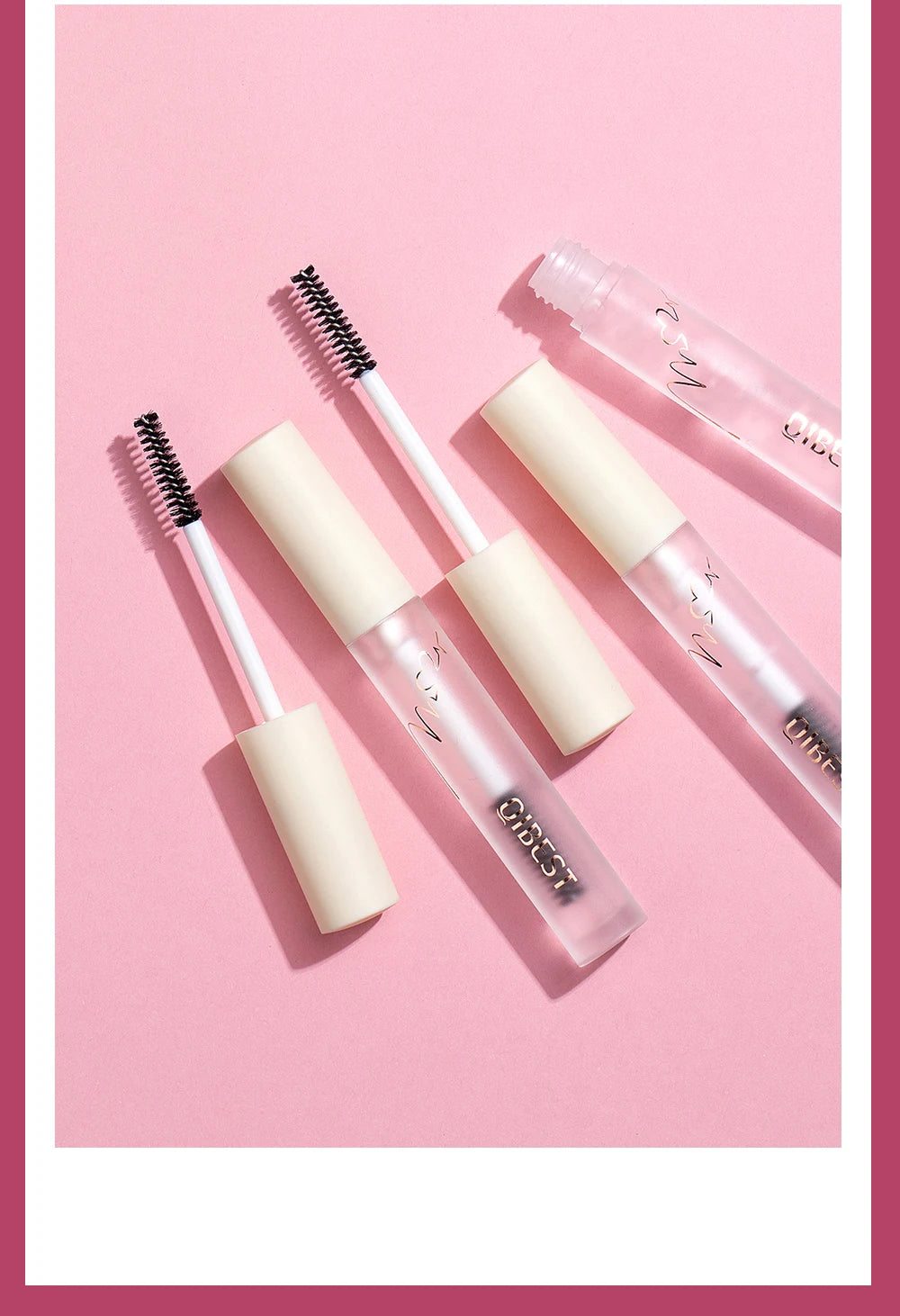 QIBEST Eyebrow gel Transparent Brows Wax Waterproof Long-Lasting With 3D Brush Brow Styling Soap For Eyebrows Women's Cosmetics