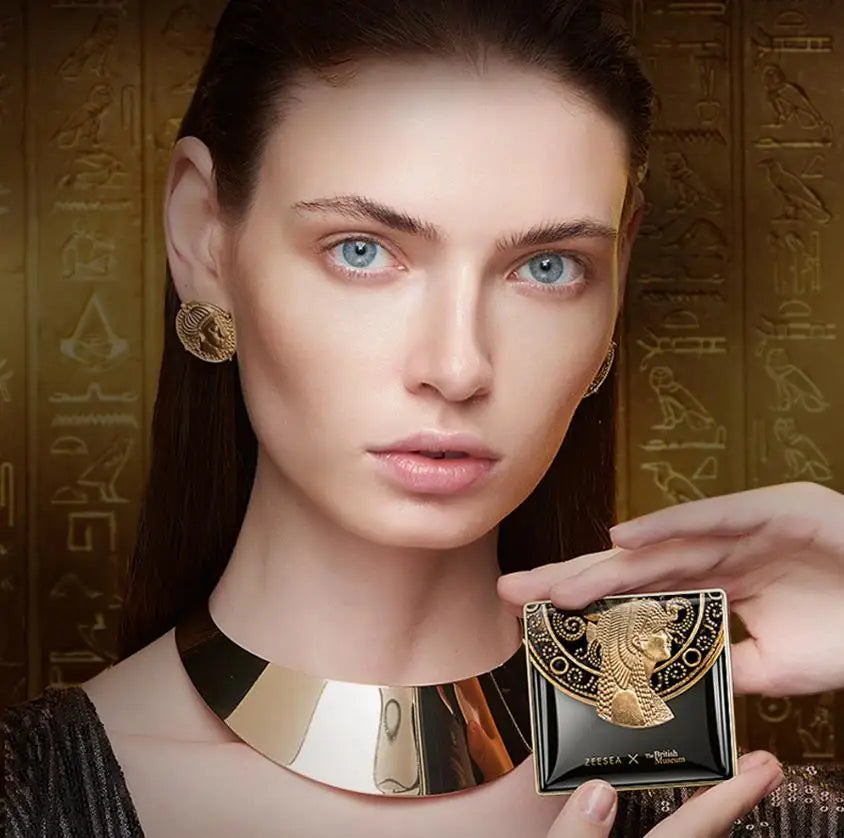 ZEESEA xThe British Musem Eygpt Collection 3 Colors Makeup Face Powder Oil Control Long Lasting Pressed Powder Contour Concealer