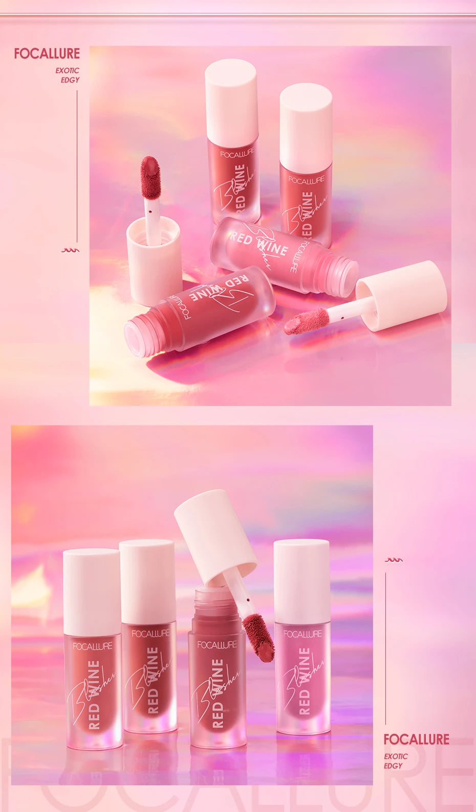 FOCALLURE Face Liquid Blusher Natural Looking Matte Cheek Blush Cream Make Up FA89