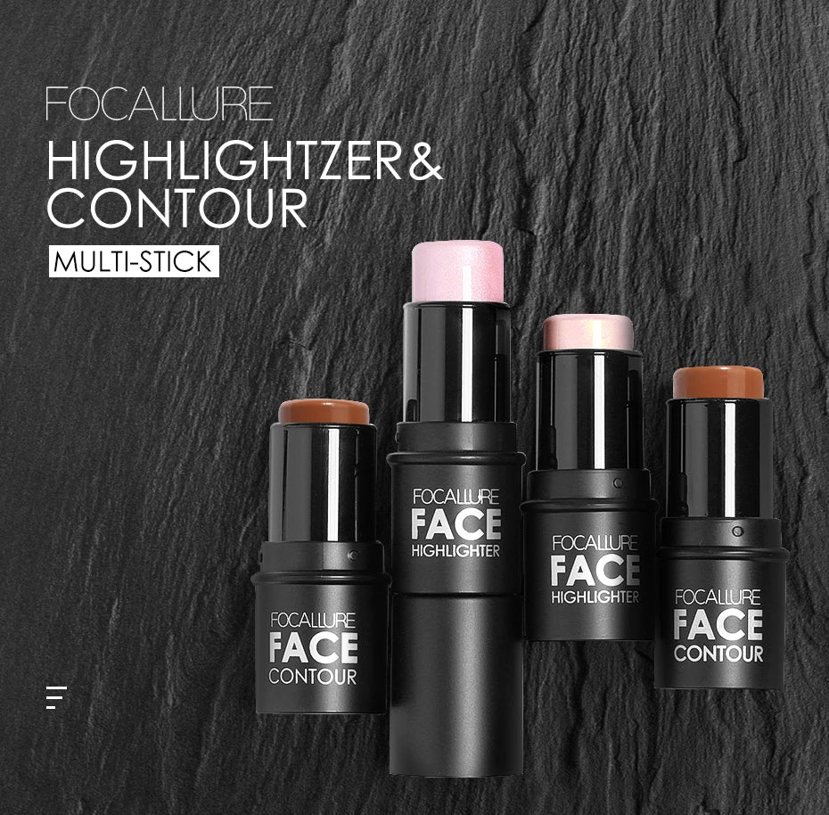 Wholesale FOCALLURE Bronzer Highlighter Stick Waterproof Body Face Contour Corrector Illuminator Cream For Women's Makeup