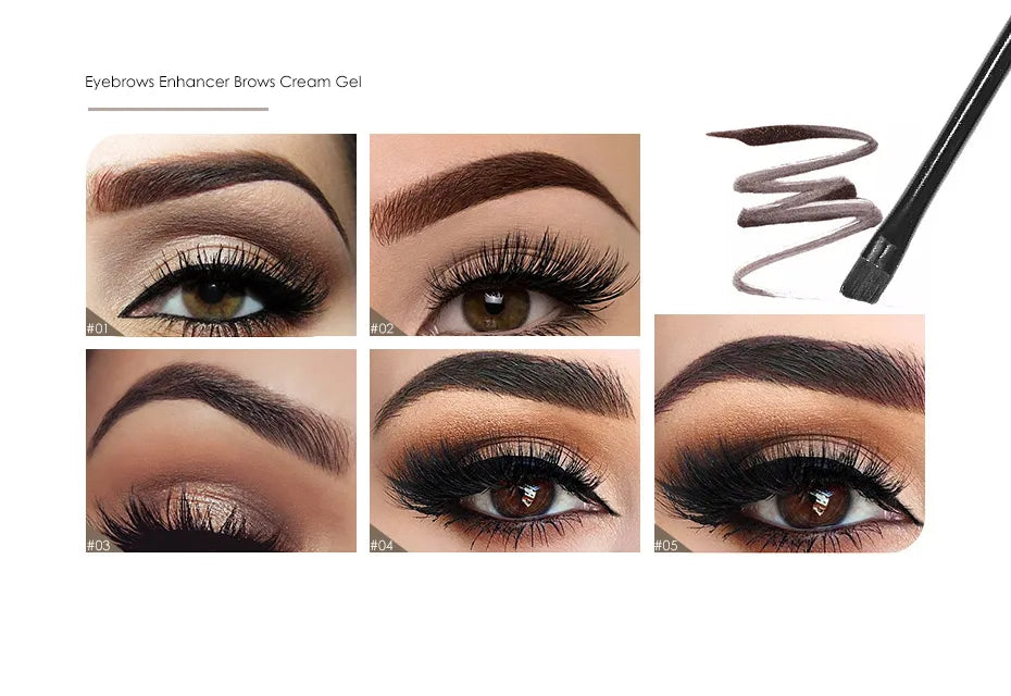 Wholesale FOCALLURE Eyebrow Cream Gel Enhancers Long-lasting Waterproof Eye Brows Pomade Gel With Brushes For Women Makeup