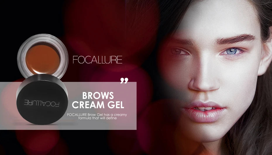 Wholesale FOCALLURE Eyebrow Cream Gel Enhancers Long-lasting Waterproof Eye Brows Pomade Gel With Brushes For Women Makeup