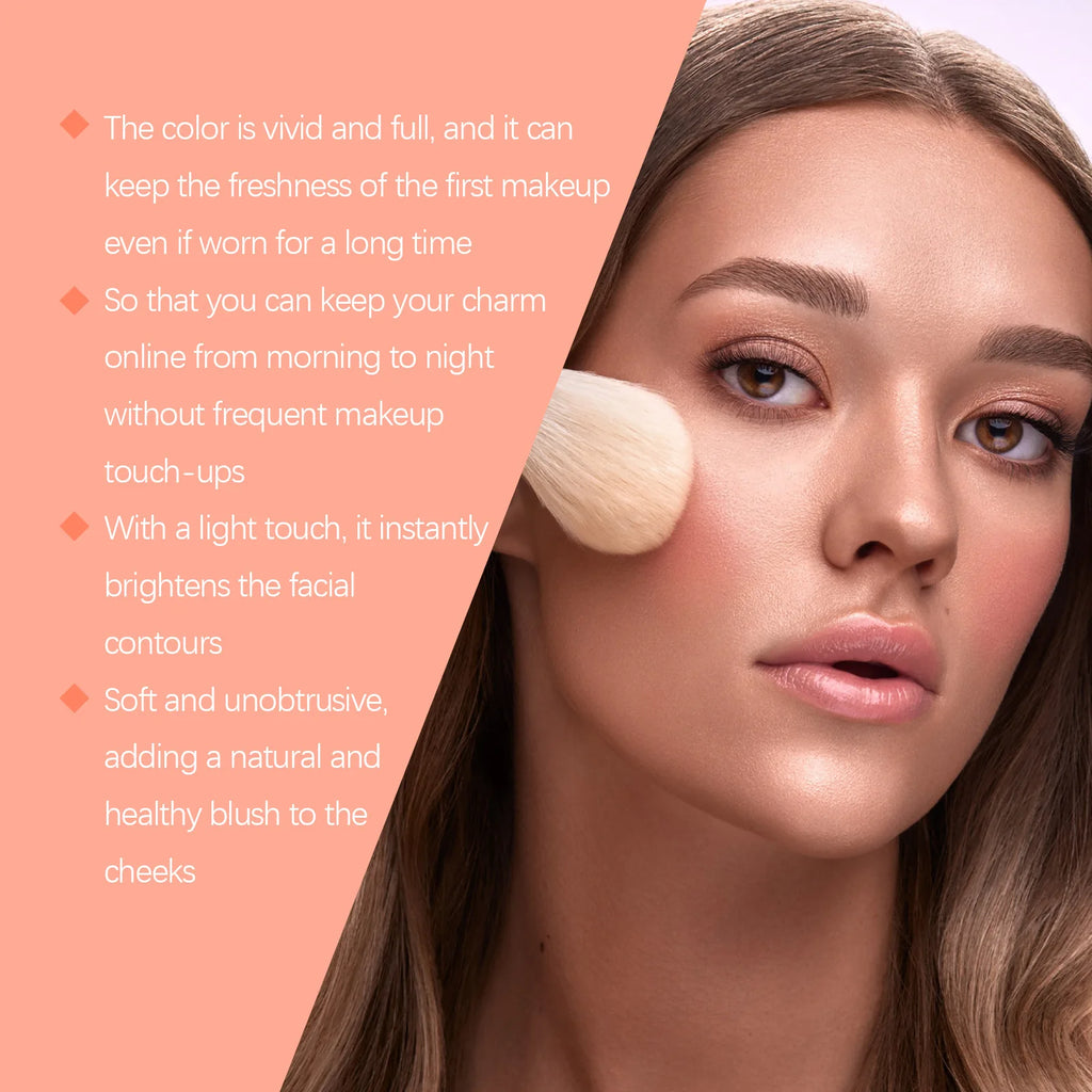 EELHOE Orange Butter Blush Cream Long Lasting Facial Moisturizing Brighten Natural Face Rouge Blusher Contour Makeup Product