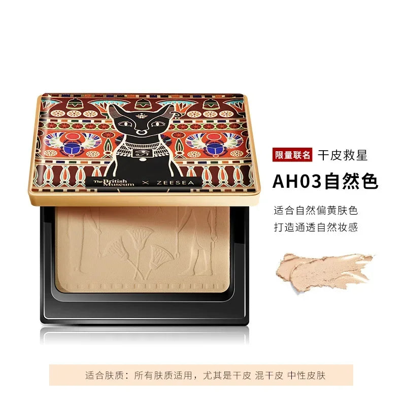 ZEESEA Compact Foundation Powder Natural Light Coverage Matte Soft Waterproof Oil Control Setting Powder