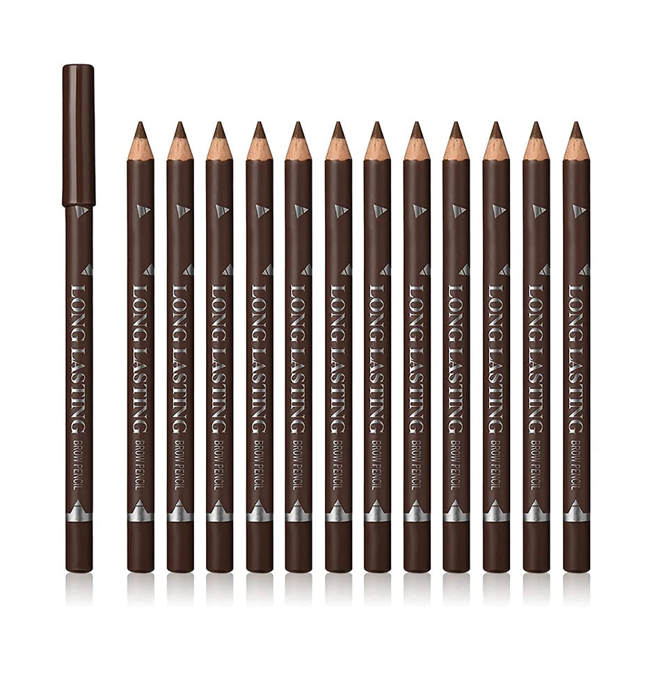 6pcs Eyebrow Pencil Waterproof Easy to Color Long Lasting Eye Liner Gel Pen Women Professional Eye-Makeup Pencil Cosmetic Tools