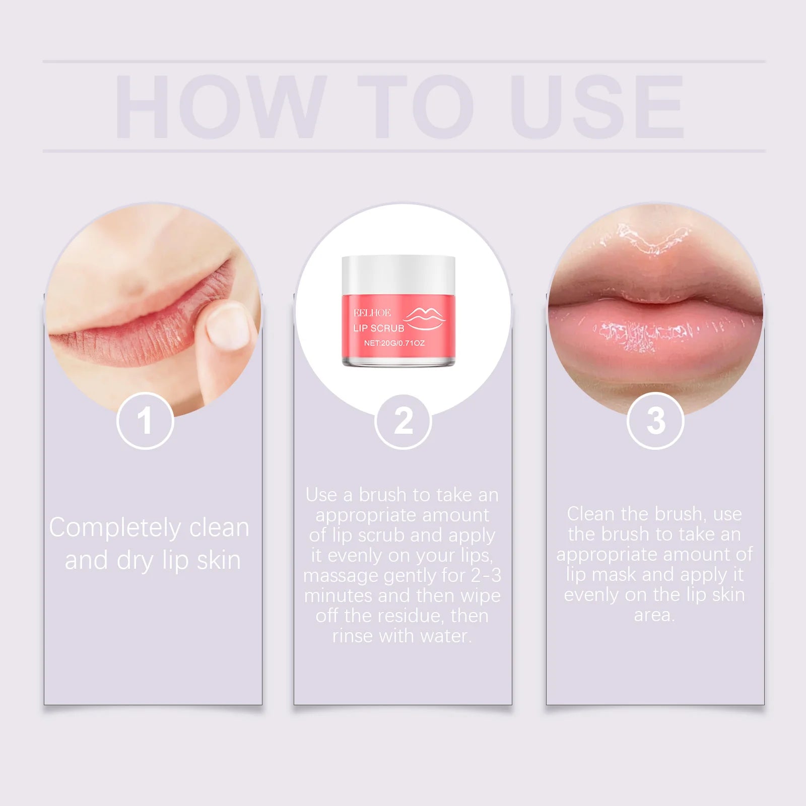 Lip Care Set  Nourishing & Moisturizing Lip Balm Treatment for Dry Lips,  Gentle Repair for Soft Smooth Lips, Lip Care Kit