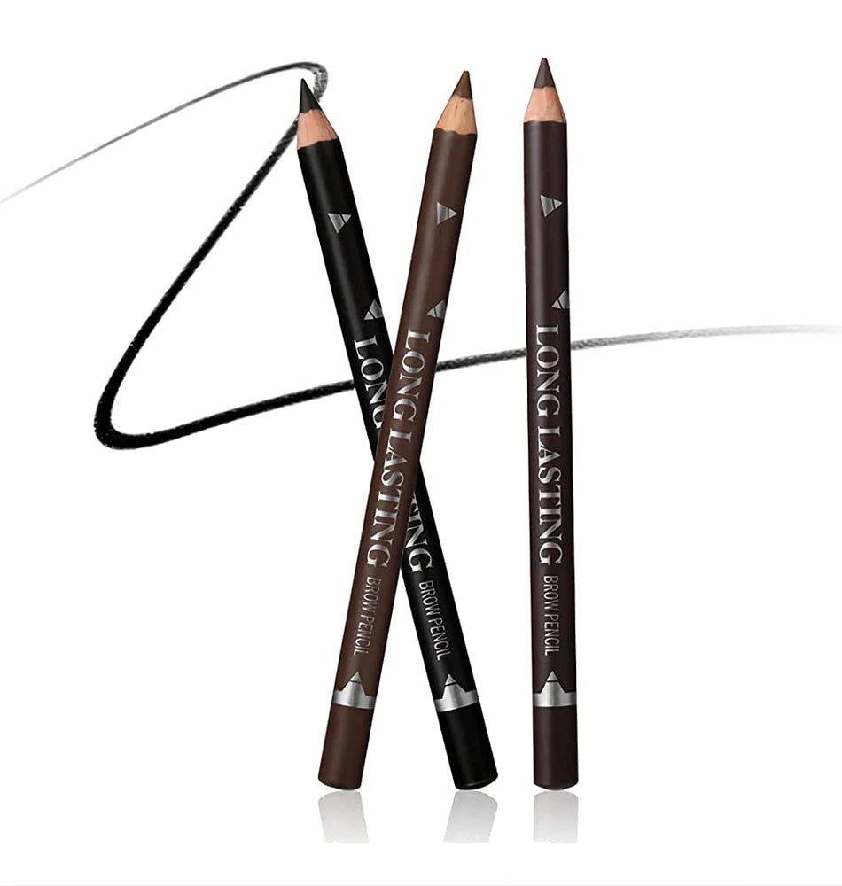 6pcs Eyebrow Pencil Waterproof Easy to Color Long Lasting Eye Liner Gel Pen Women Professional Eye-Makeup Pencil Cosmetic Tools