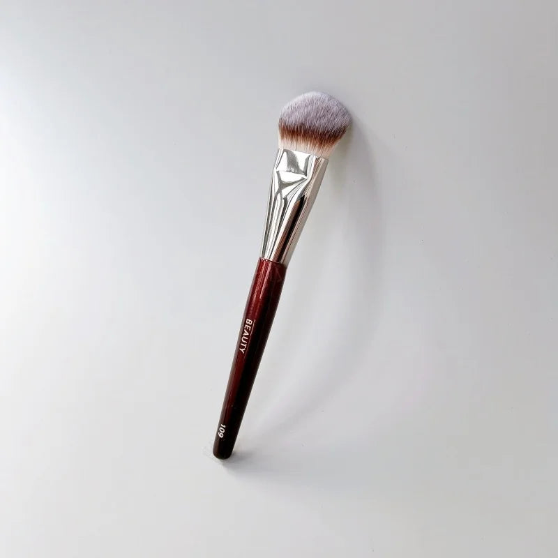 Mini CONTOURED FOUNDATION Brush 109 Makeup Brush Face Brush for Liquid or Cream Foundations Bronzer Blush Highlighter