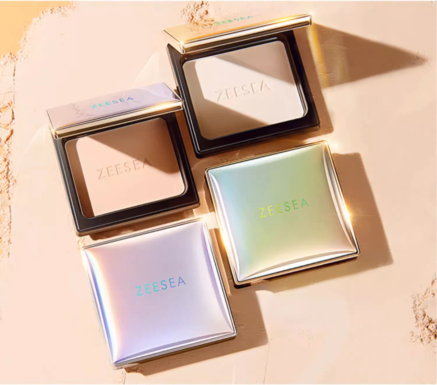 ZEESEA Oil-control Compact Powder Pressed Powder Concealer Waterproof Sweatproof Lightweight Makeup Women Beauty Cosmetics