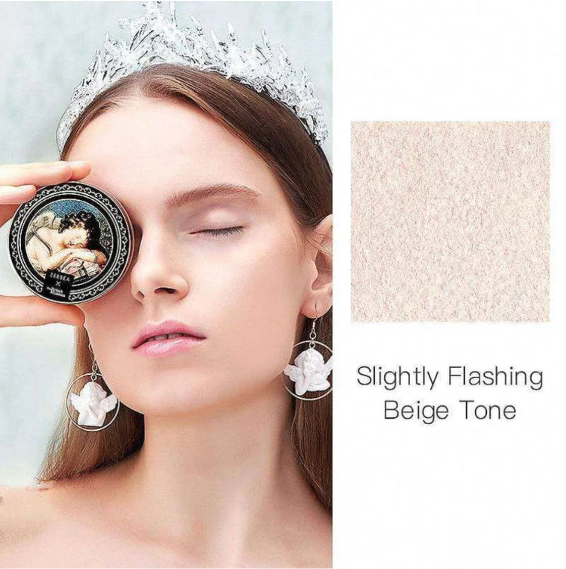 ZEESEA Angel Cupid Oil-Control Loose Powder Soft Loose Powder Women Cosmetics Oil-Control Waterproof Makeup