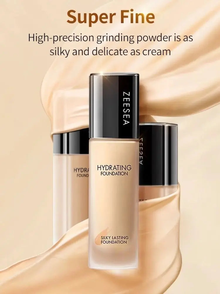 ZEESEA Liquid Foundation Concealer Primer Moisturizing Oil Control LongLasting Full Coverage Natural Dry Oliy Skin 30g