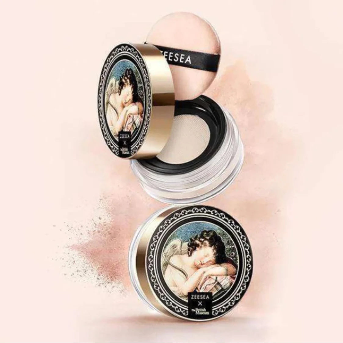 ZEESEA Angel Cupid Oil-Control Loose Powder Soft Loose Powder Women Cosmetics Oil-Control Waterproof Makeup