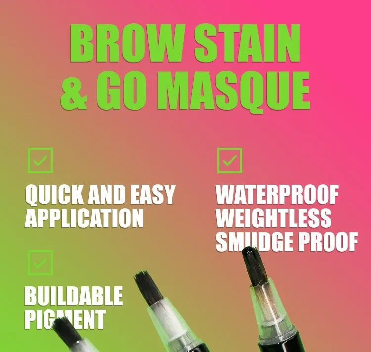 Dye Eyebrow Gel Set Semi-Permanent Lasting Eyebrow Tattoo Tint Pencil Makeup Waterproof Paint Brow Cream with Brow Cards Brushes