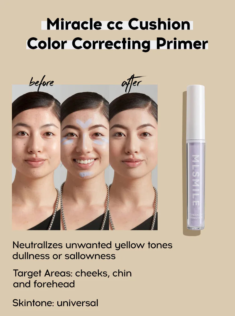 MLSMILE 4 Color Concealer Waterproof Long-lasting Brightening Contouring Mask Dark Circles Tears Gap Toning Liquid Foundation