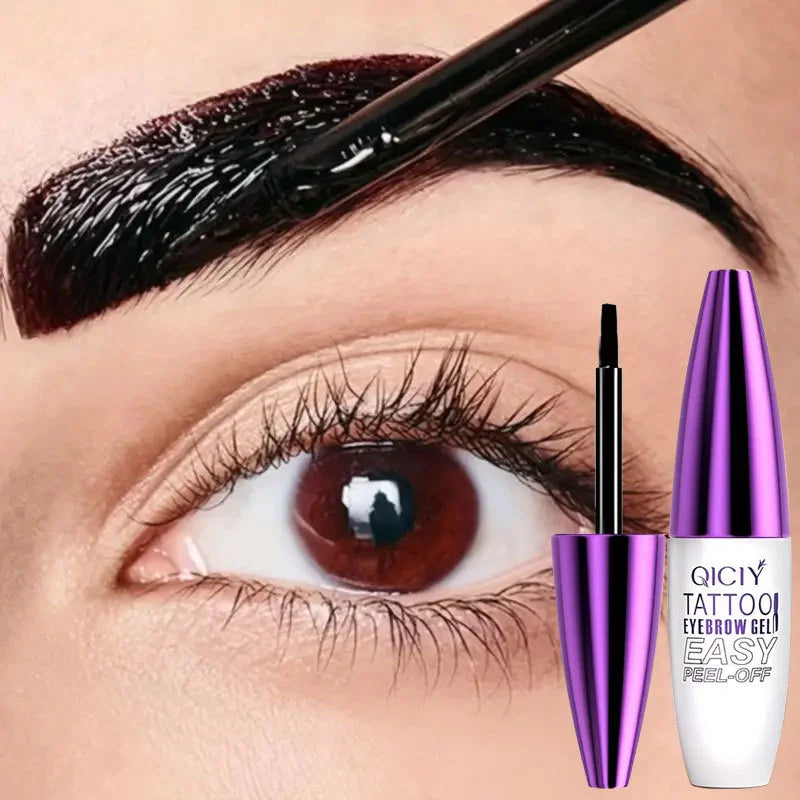 Easy Peel Off Eyebrow Gel Cream 3 Days Tattoo Types Long-Lasting Smudge-Proof Sweat Resistant Waterproof Cosmetics