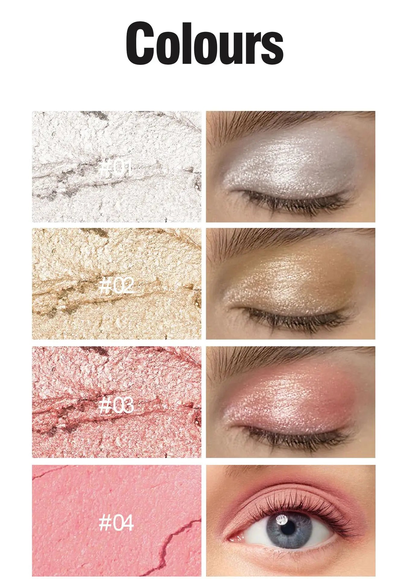 Double-head Eyeshadow Stick Diamond Shimmer Highlighter Pencil Pearl Pigment Long Lasting Cream Eye Shadow Matte Brush Pen