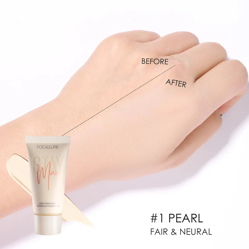 Wholesale FOCALLURE Waterproof Liquid Foundation Cream Full Coverage Oil-control Long-lasting Face Concealer Base Cosmetics