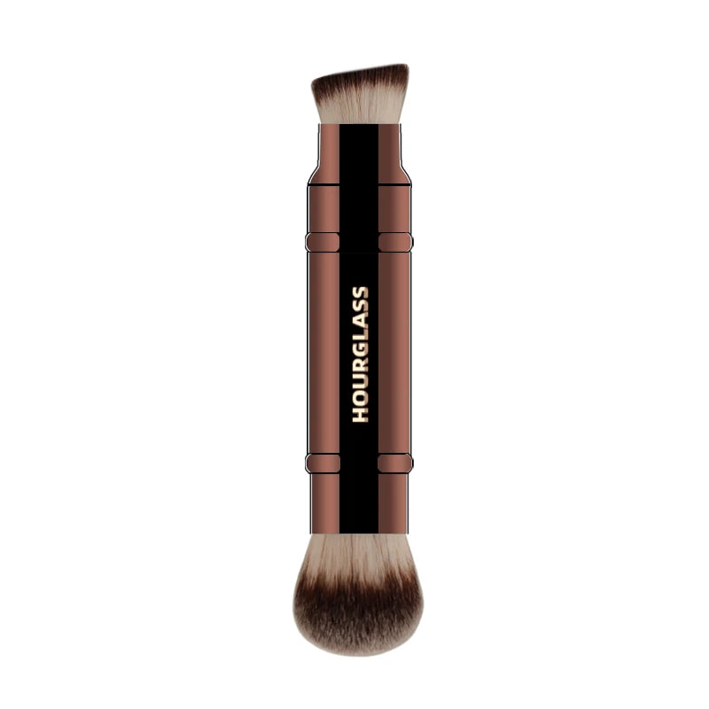 Hourglass Multifunctional Makeup Brushes, Double-ended Foundation Brush and Loose Powder Brush