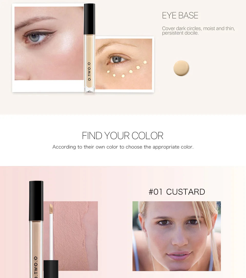 4 Colors Liquid Concealer For Face Contouring Eye Cover Foundation Makeup Base Cosmetics Beauty Health
