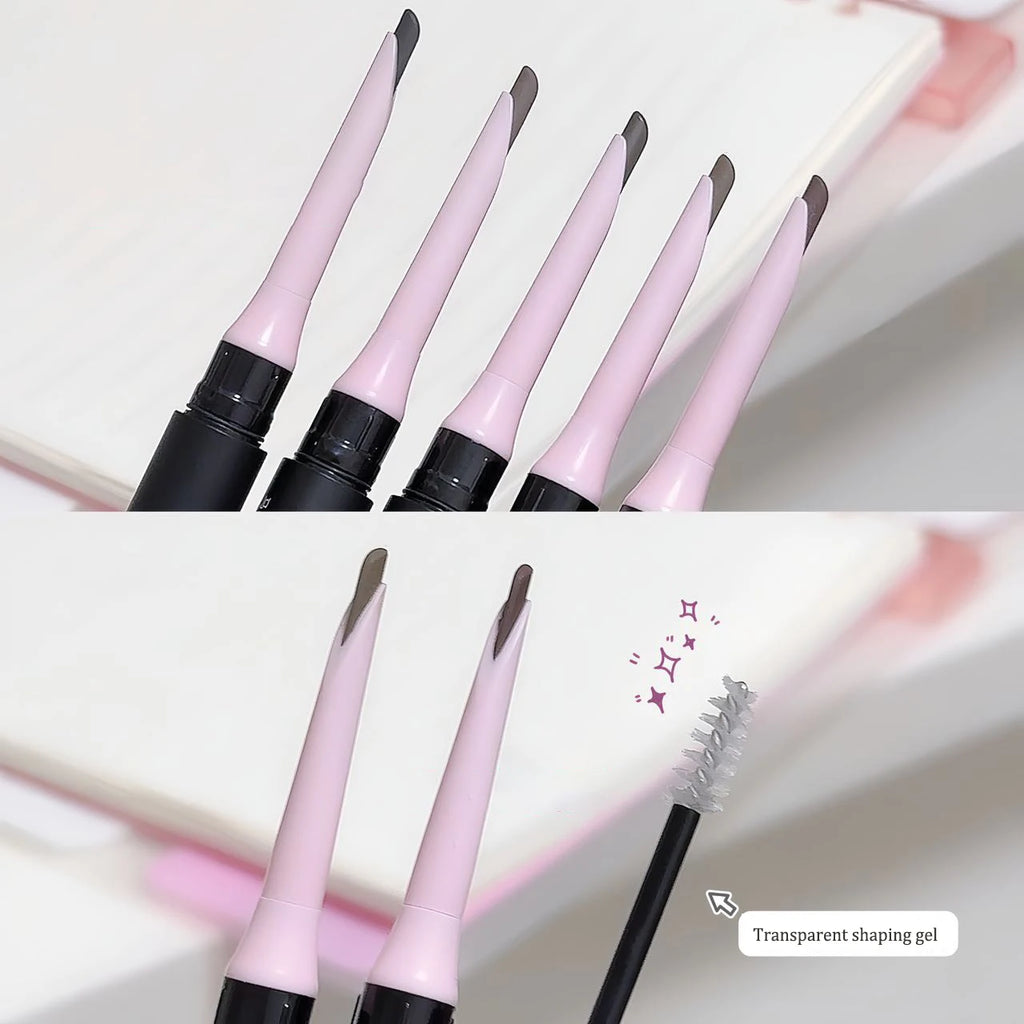 Transparent Shaping Eyebrow Gel Brush Double-head Blade Eyebrow Pencil Tattoo Waterproof Art Tint Eyebrow Enhancers Cosmetics