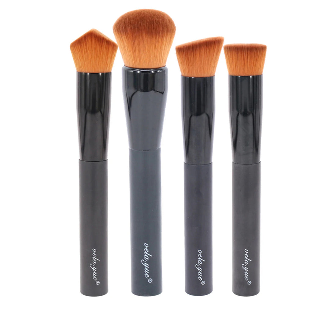 Vela.Yue Makeup Brushes Face Powder Foundation Blush Liquid Cream Primder Base Blending Contouring Highlighting Beauty Tools