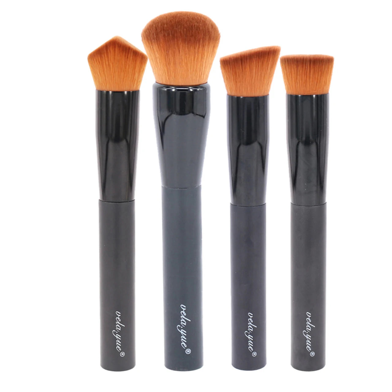 Vela.Yue Makeup Brushes Face Powder Foundation Blush Liquid Cream Primder Base Blending Contouring Highlighting Beauty Tools