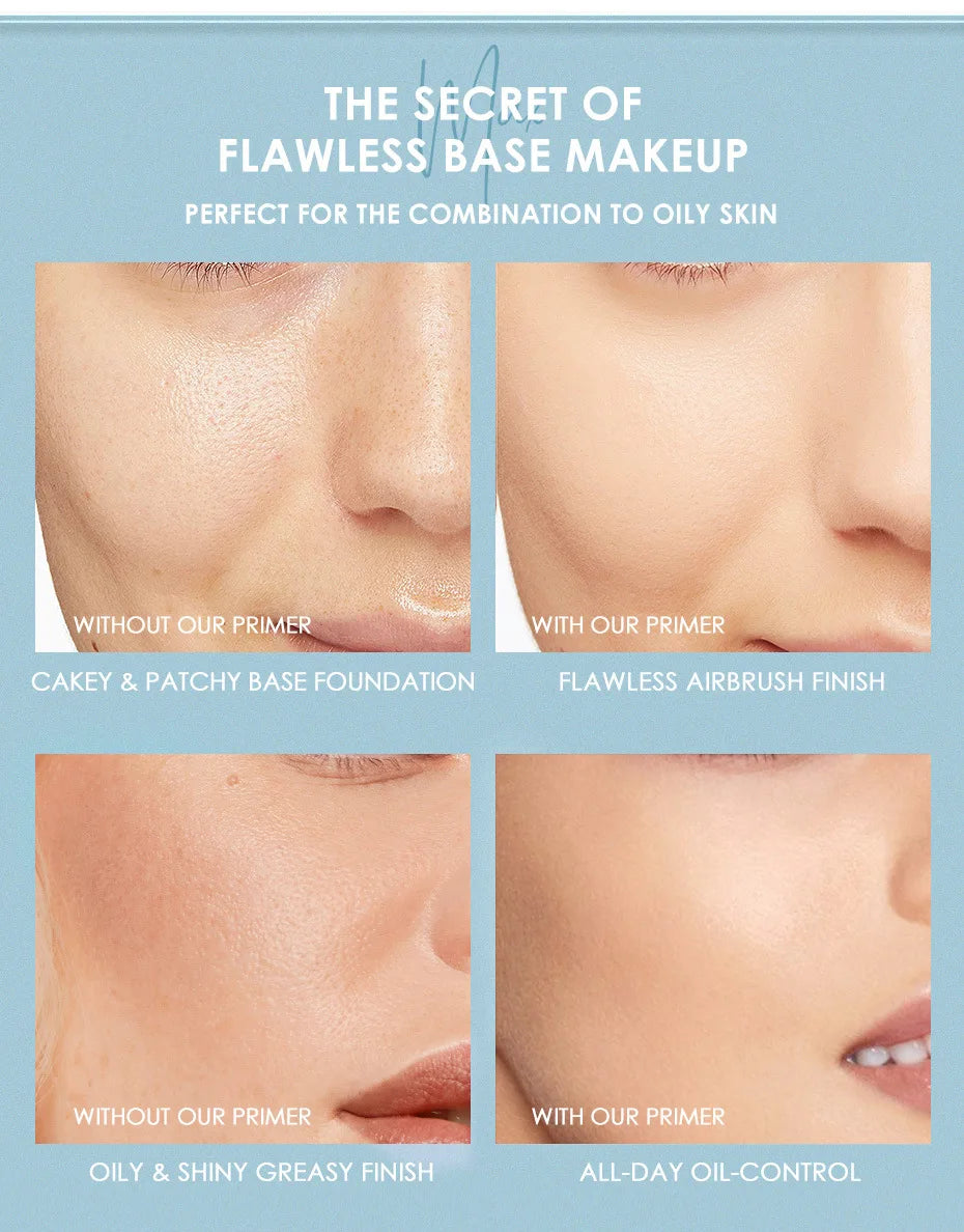 Focallure Pore Primer Smooth Skin Surface Cover Oil Control Facial Makeup Face Base Clear Gel Primer