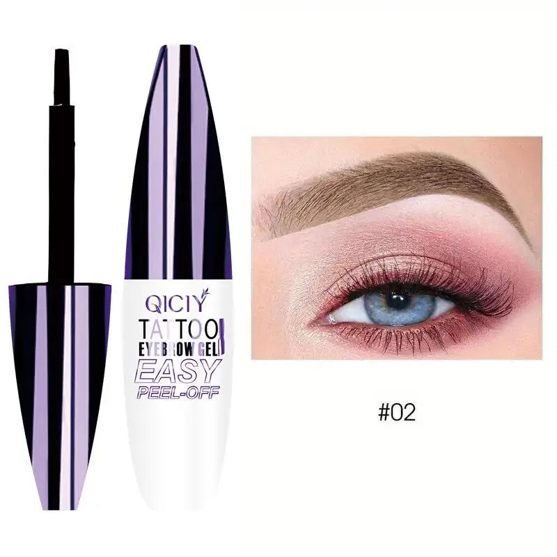 Easy Peel Off Eyebrow Gel Cream 3 Days Tattoo Types Long-Lasting Smudge-Proof Sweat Resistant Waterproof Cosmetics
